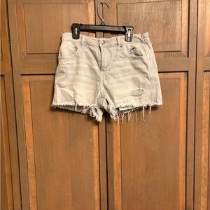 Distressed Denim Shorts
